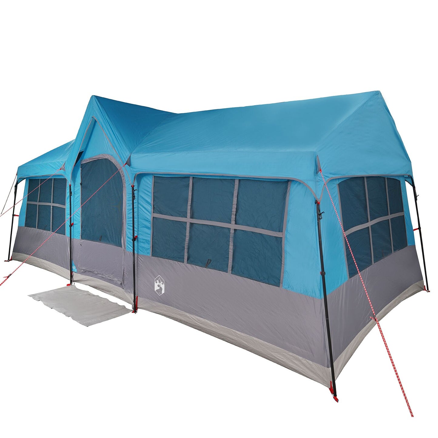 Kampeertent met Ramen Blauw 12-Persoon Waterdicht