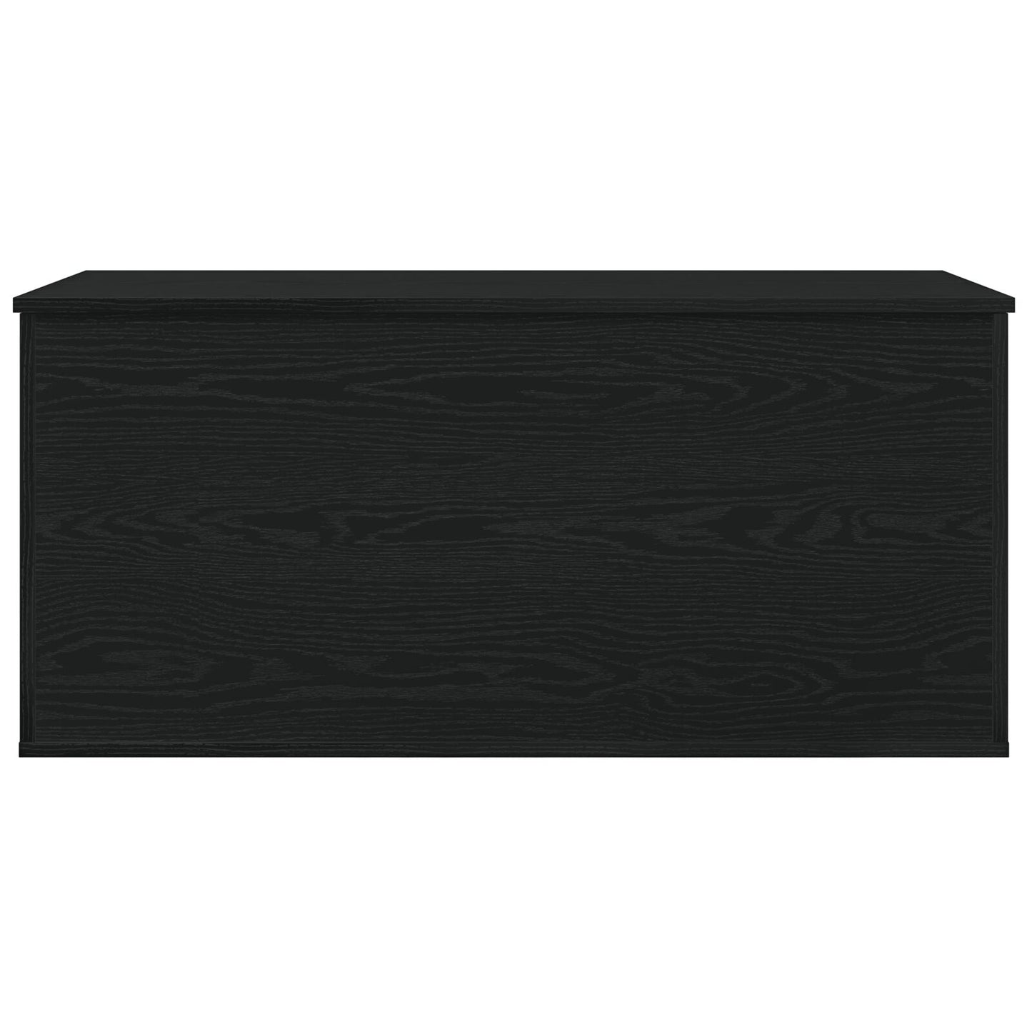 Opbergdoos Met Deksel Zwart Eiken 100X42X46 Cm Gelaagd Hout