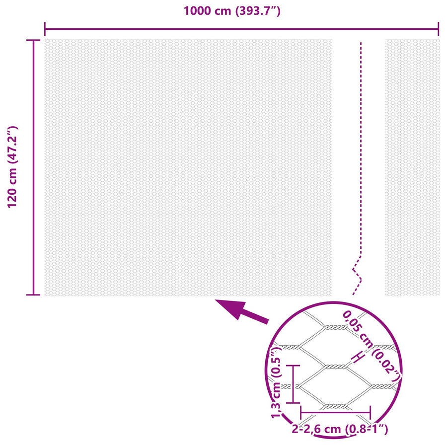 Hekpalen 10 St U-Kanaal 120 Cm Gegalvaniseerd Staal,  Zeshoekig Hek 1,2X10 M Gegalvaniseerd Staal