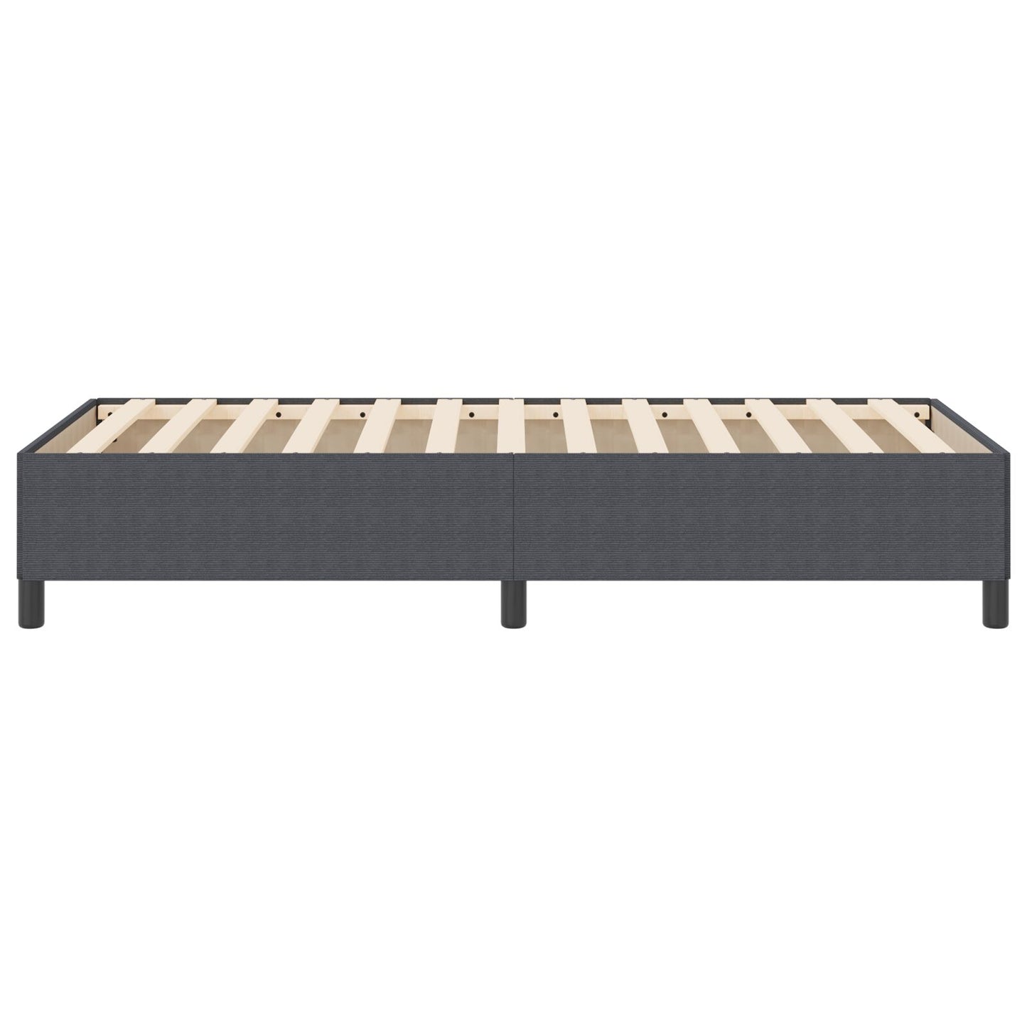 Bedframe Corduroy Stof Donkergrijs 100 x 200 cm
