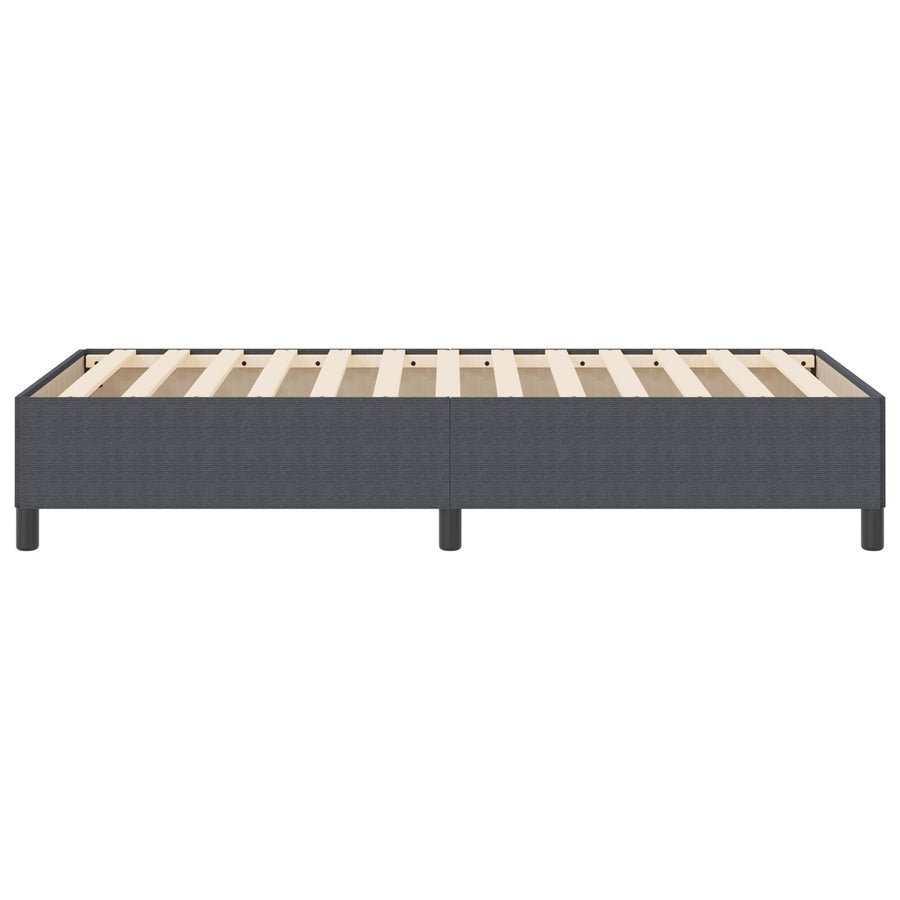 Bedframe Corduroy Stof Donkergrijs 100 x 200 cm