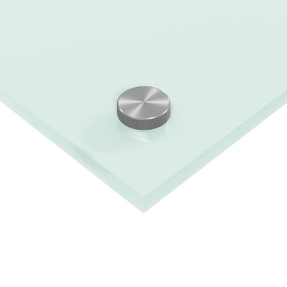 Keuken Achterwand 110X60X0,6 Cm Gehard Glas Wit 110 x 60 cm