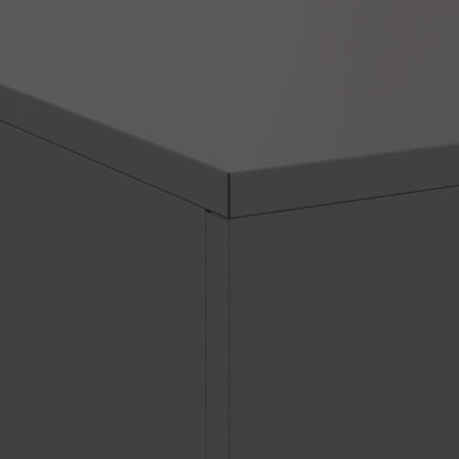 Vuurkorf Met Houtopslag Zwart 100X100X30 Cm Staal Koudgewalst staal/Zwart