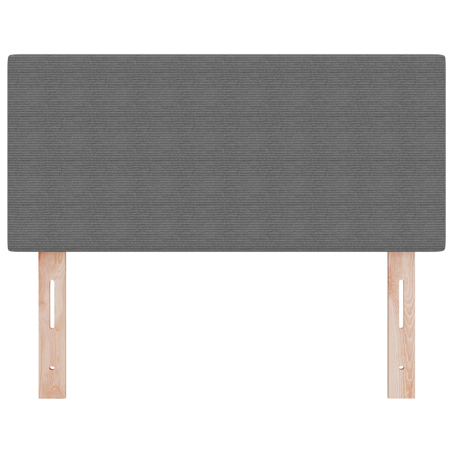 Hoofdbord Eenvoudig Ontwerp Corduroy Stof Lichtgrijs 80 cm Laag hoofdbord