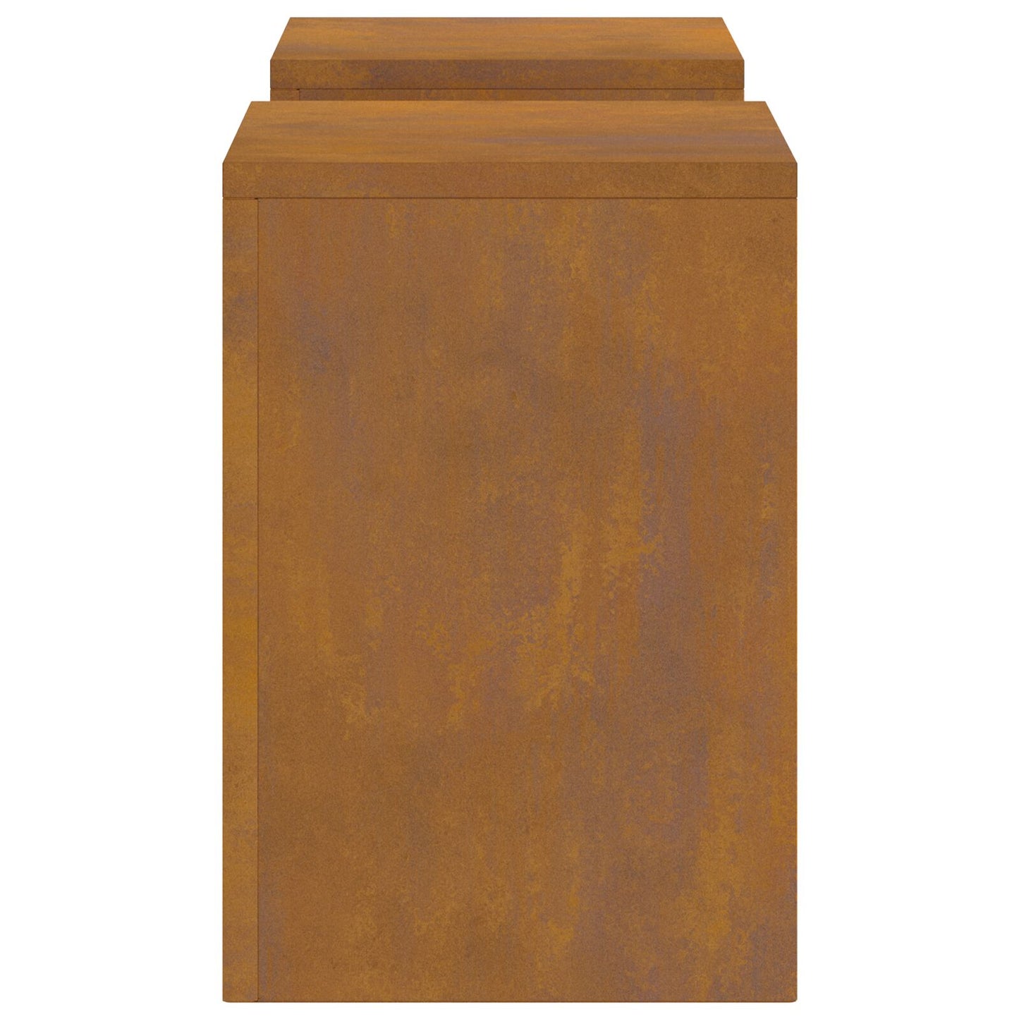 Buiten Plantstands Pillar 2 Pcs 24X24X35 Cm Weervast staal 2x (35 cm)