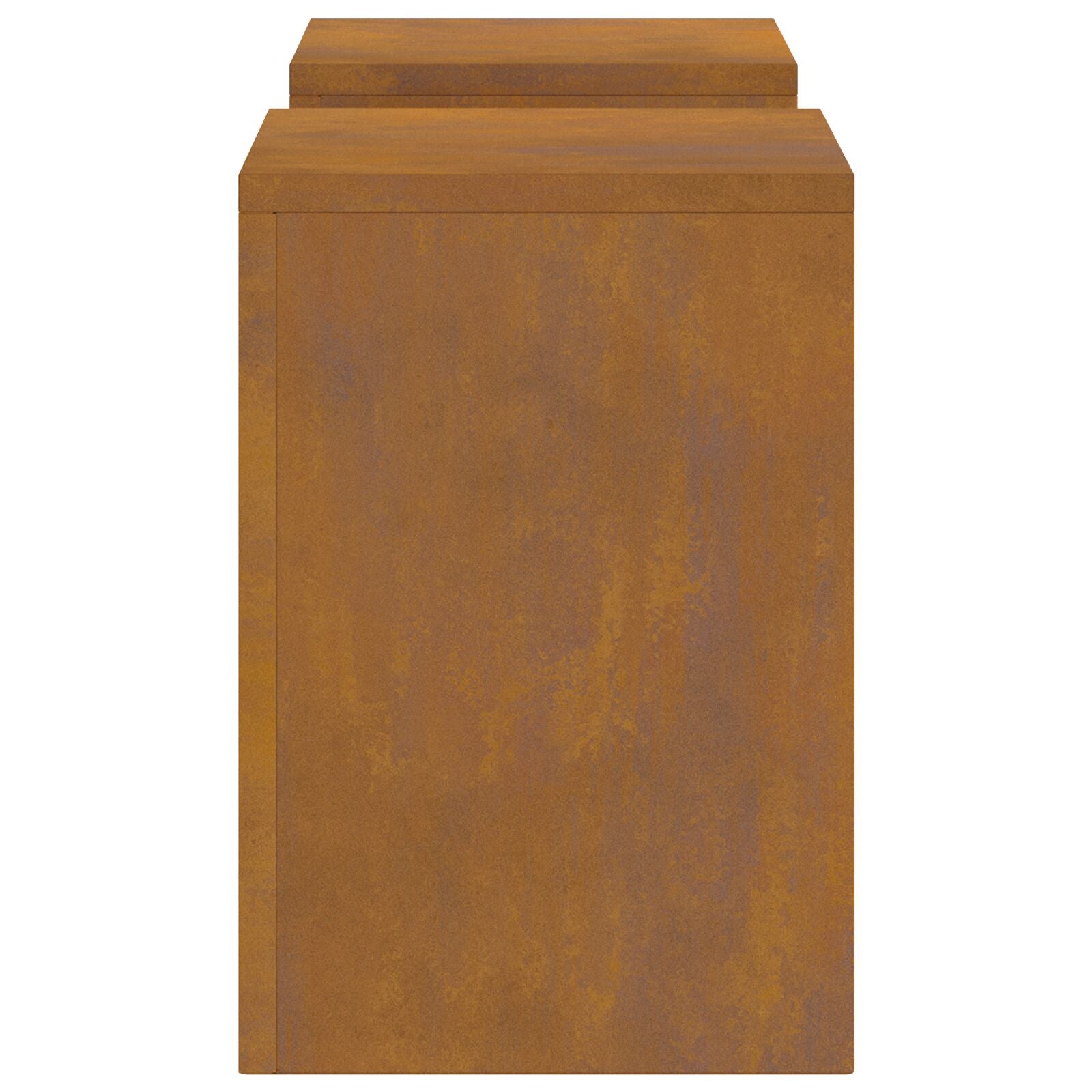 Buiten Plantstands Pillar 2 Pcs 24X24X35 Cm Weervast staal 2x (35 cm)