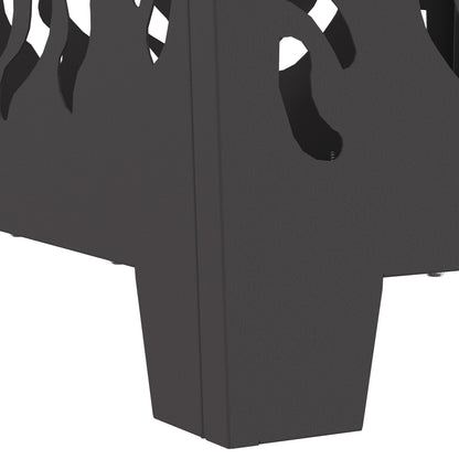 Vuurkorf Vierkant Zwart Staal Koudgewalst staal/Zwart 40 x 40 x 40 cm