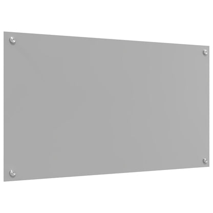 Keuken Achterwand 90X50X0,6 Cm Gehard Glas Lichtgrijs 90 x 50 cm