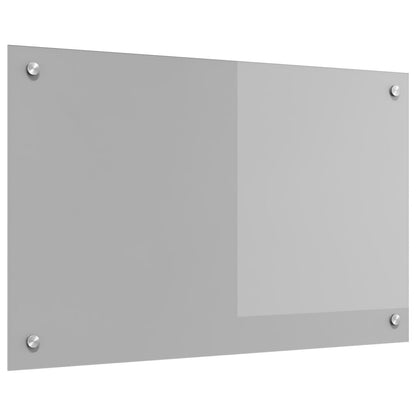Keuken Achterwand 80X50X0,6 Cm Gehard Glas Lichtgrijs 80 x 50 cm