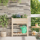 Plantenstandaard grenenhout 71x37x76.5 cm beige