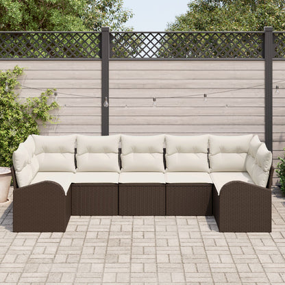 Tuinsofa Set Set Van 7 Beige Rattan Tuinsofa Rechthoekig