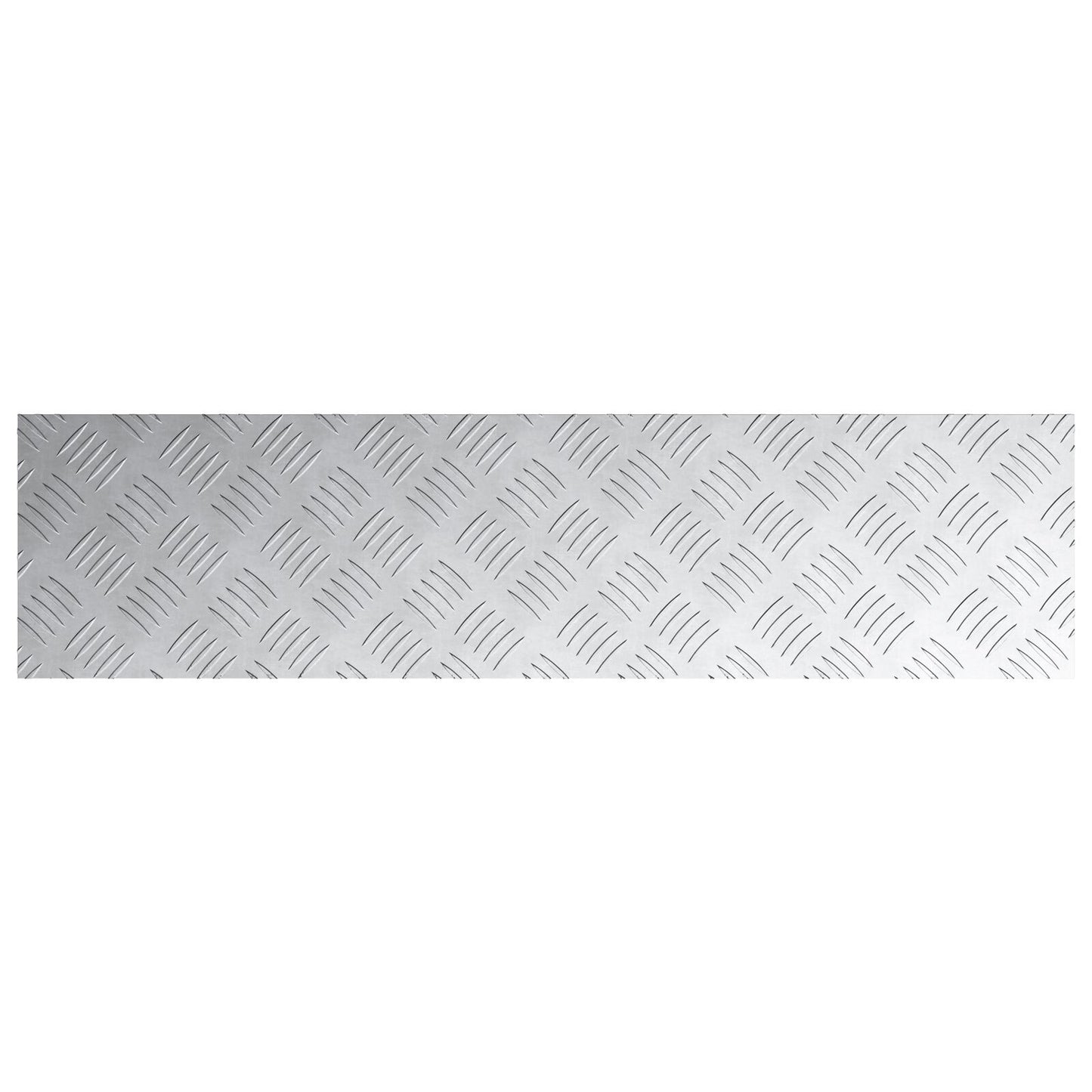 Aluminium Checker Platen 4 Stuks Anti-Slip 100X25 Cm 100 x 25 x 0.2 cm Rechthoekig