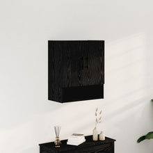 Wandkast Zwart Eiken 60X31X70 Cm Engineered Hout