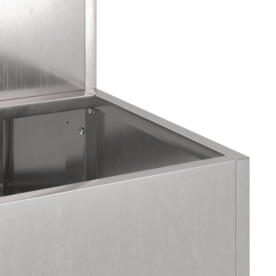 Tuinplanter 2-Tier 100 x 60 x 45 cm Roestvrijstaal