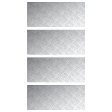 Aluminium Antislip Platen 4 Stuks 90X40 Cm 90 x 40 x 0.2 cm Rechthoekig