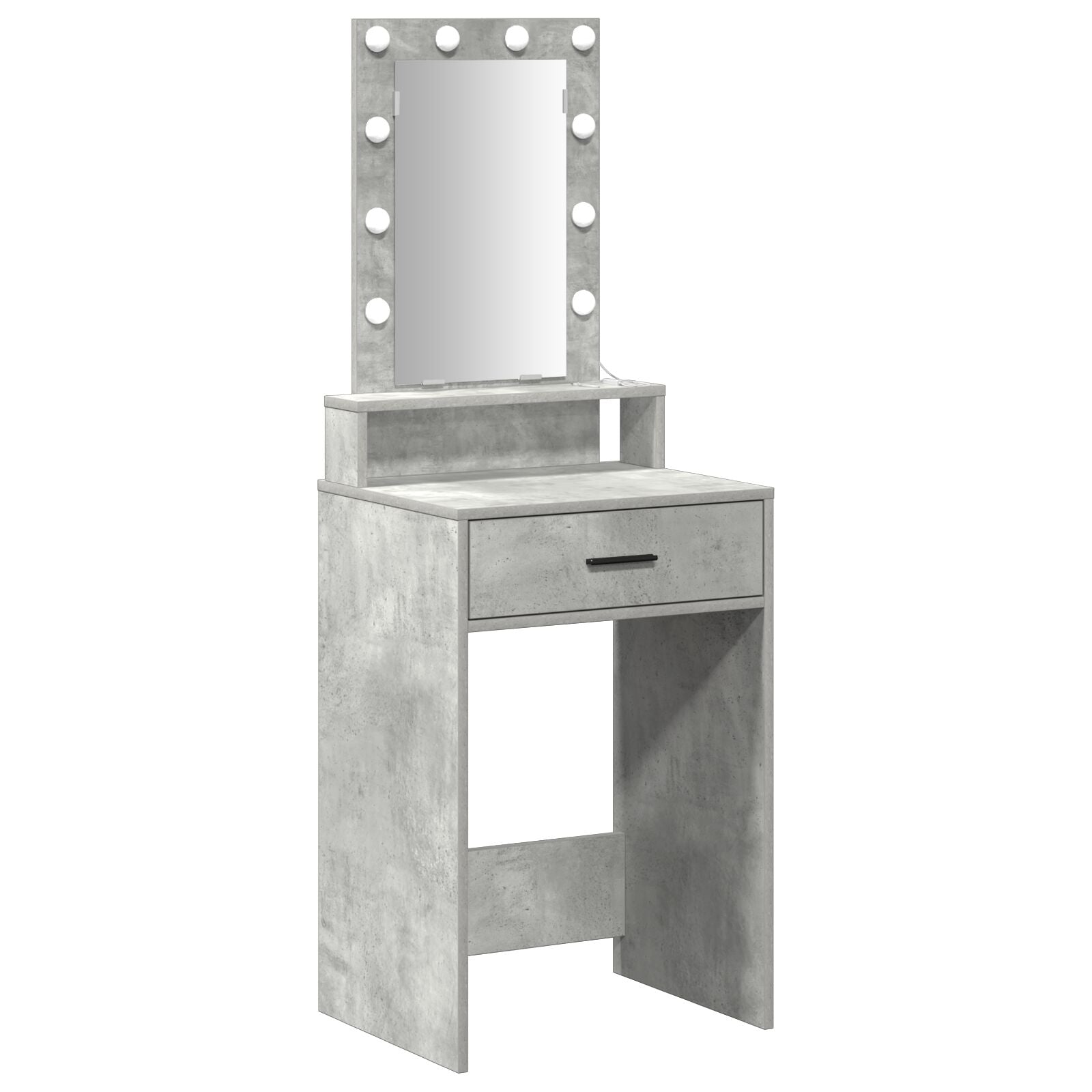 Kaptafel Met Led-Verlichting Betongrijs Beton grijs 50 x 41 x 140 cm
