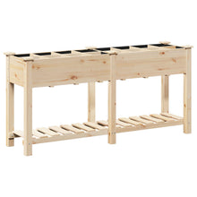 Tuinbak Met Rasters 161X43X76 Cm Massief Vurenhout 161.5 x 45 x 76.5 cm
