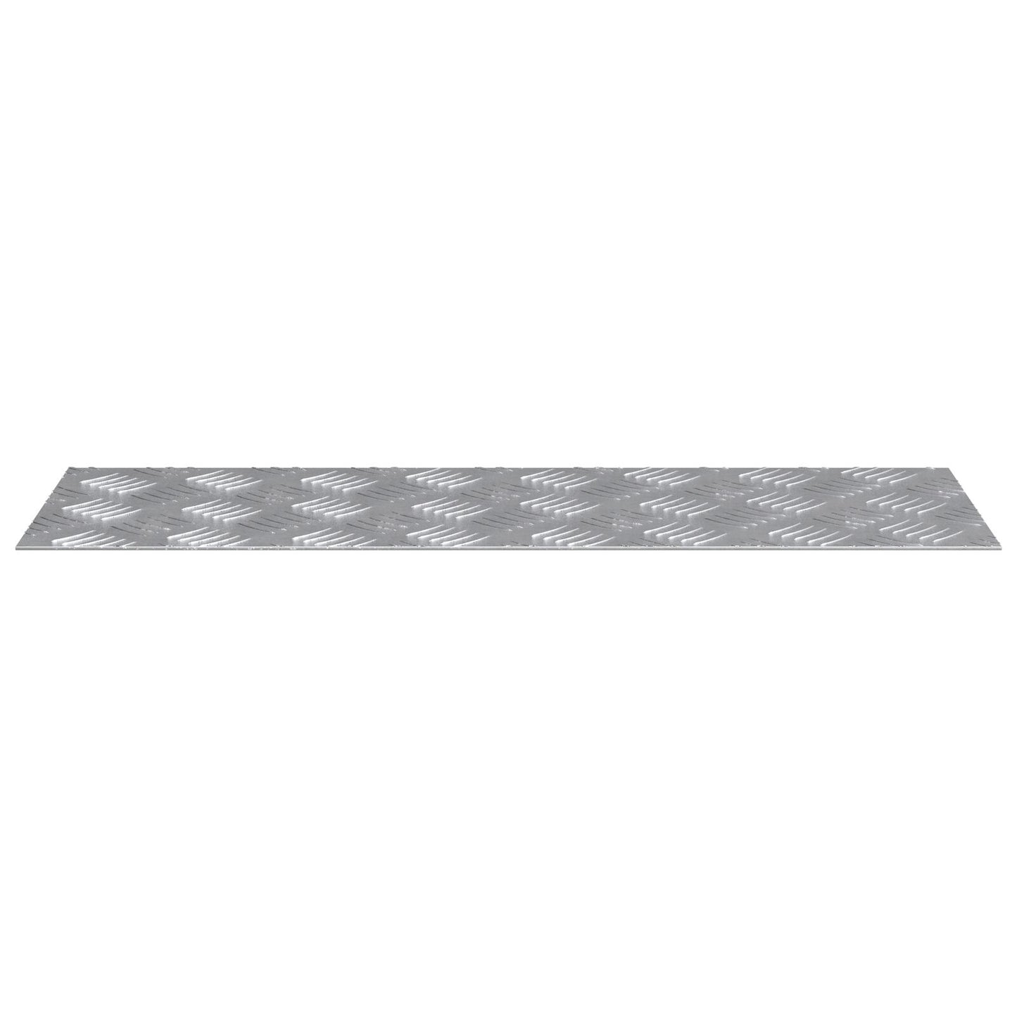 Aluminium Checker Plates 4 Stuks Antislip 60X20 Cm 60 x 20 x 0.2 cm Rechthoekig