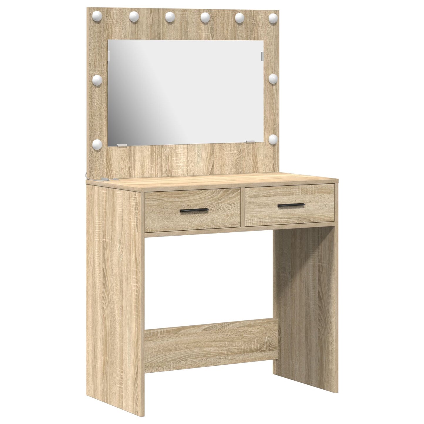Kaptafel Met Led-Verlichting Sonoma eiken 78.5 x 41 x 135 cm