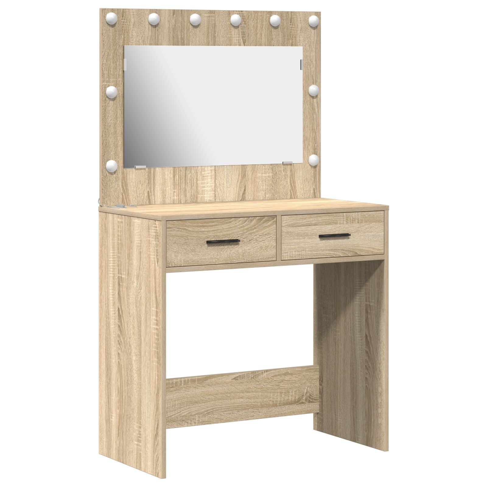 Kaptafel Met Led-Verlichting Sonoma eiken 78.5 x 41 x 135 cm
