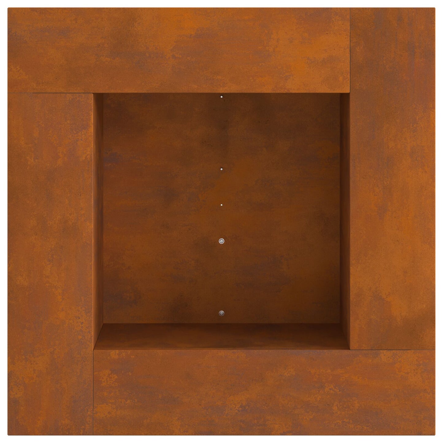 Vuurkorf Vierkant Verweerd Staal 60 x 60 x 30 cm Verweerd staal/Bruin
