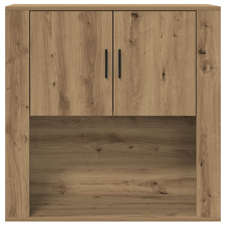 Wandkast 80X33X80 Cm Spaanplaat Artisan eiken