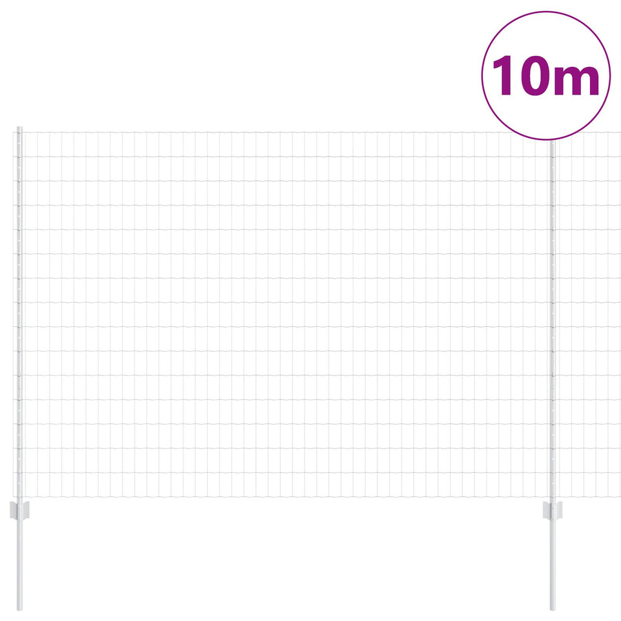 Tuinhek Set Set Van 2 Gegalvaniseerd Staal 10X1.5 M Duurzaam