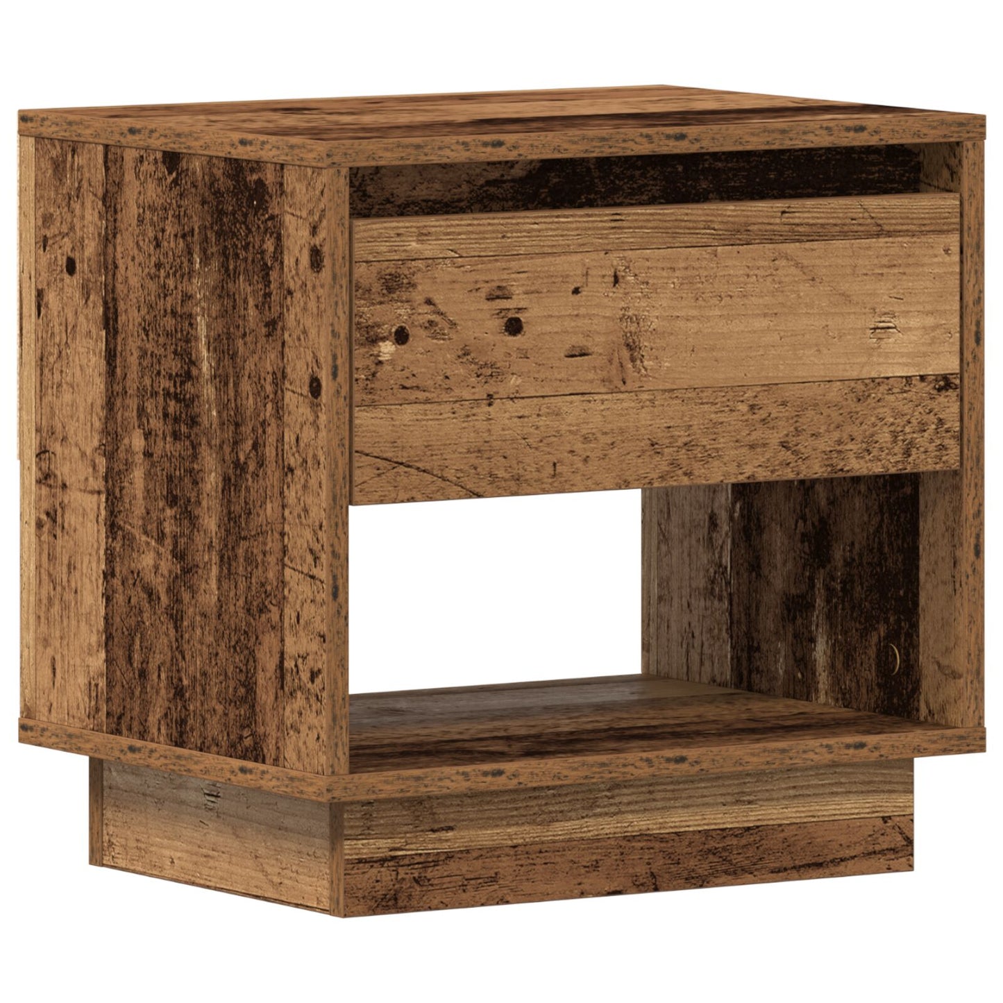Nachtkastje Oud Hout 45X34X44 Cm Engineered Wood