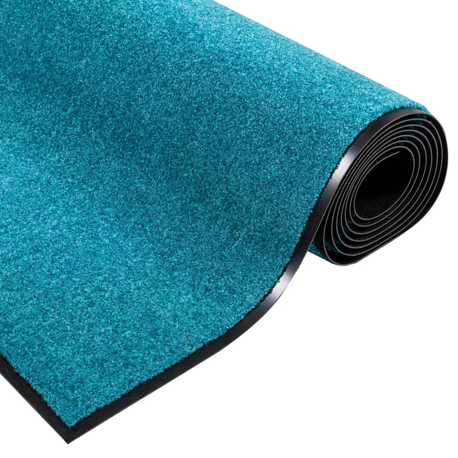 Deurmat Wasbaar Cyan 120X300 Cm