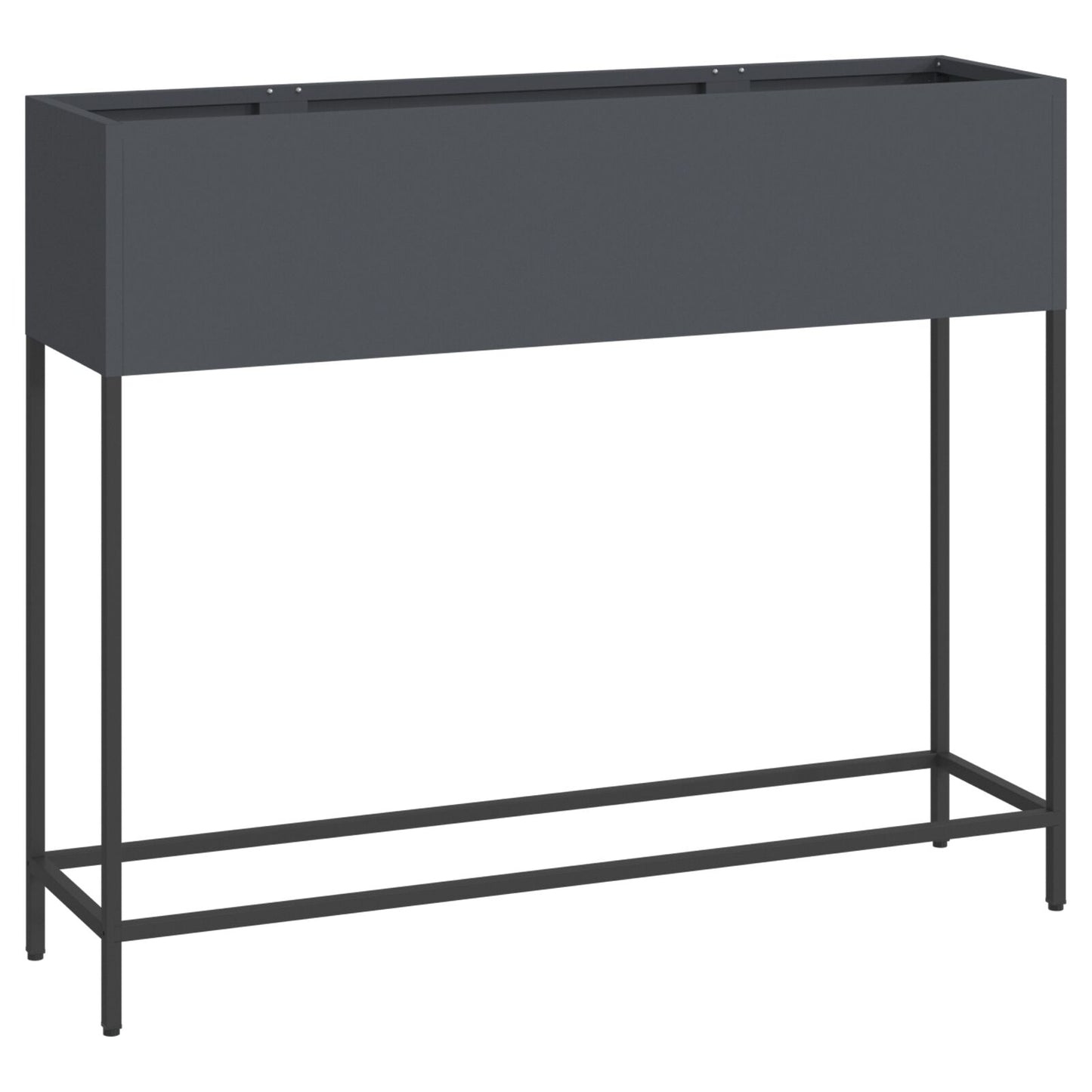 Verhoogde Tuinbak Staal Anthraciet 100 x 26 x 82 cm