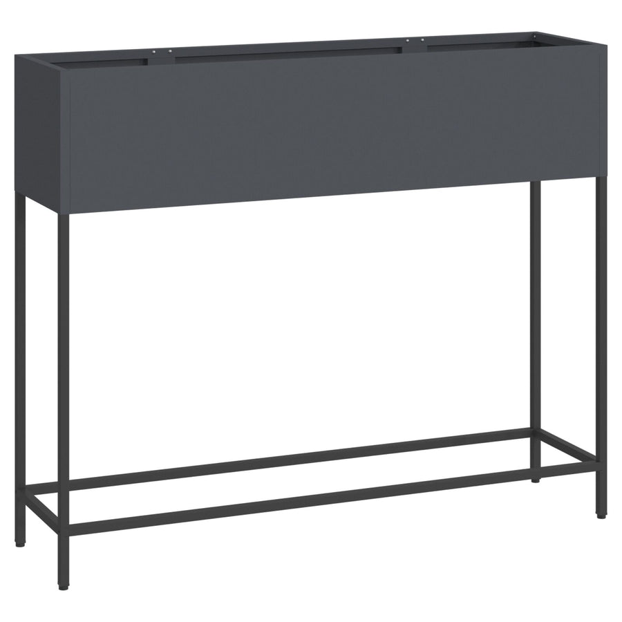 Verhoogde Tuinbak Staal Anthraciet 100 x 26 x 82 cm