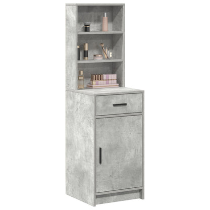 Hoge Kast 40X41X135 Cm Bewerkt Hout Beton grijs