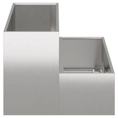 Tuinplanter 2-Tier 100 x 60 x 45 cm Roestvrijstaal