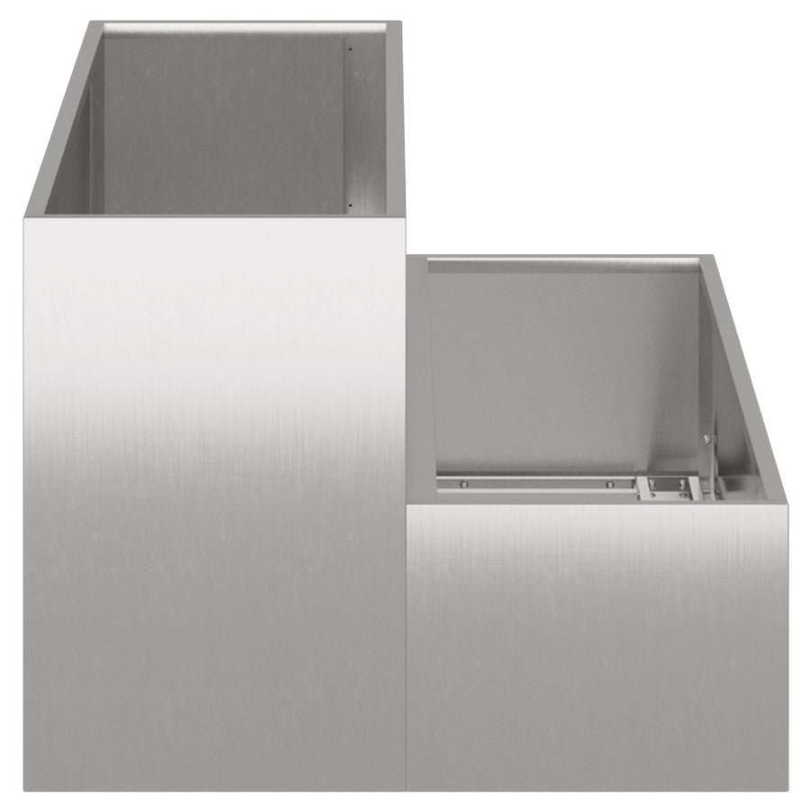 Tuinplanter 2-Tier 100 x 60 x 45 cm Roestvrijstaal