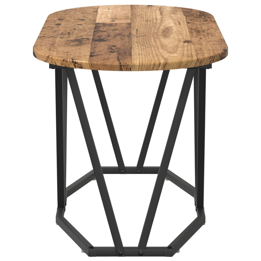 Salontafel Oud Hout 80X40X40,5 Cm Geengineerd Hout En Metaal Oude hout