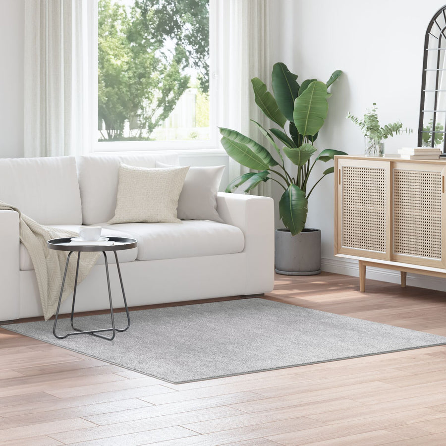 Shaggy Vloerkleed Met Latex Achterkant Grijs 160 x 160 cm