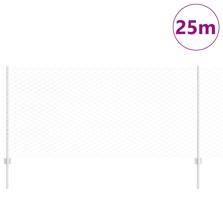 Hexagonaal Tuinhek Set Set Van 2 Gegalvaniseerd Staal 25 X 1 M