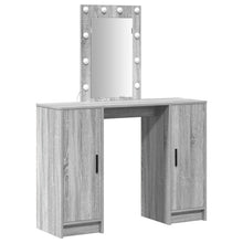 Kaptafel Met Led-Verlichting 102X33X135 Cm Grijs sonoma