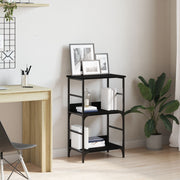 Boekenkast 50x33x82 cm zwart eiken