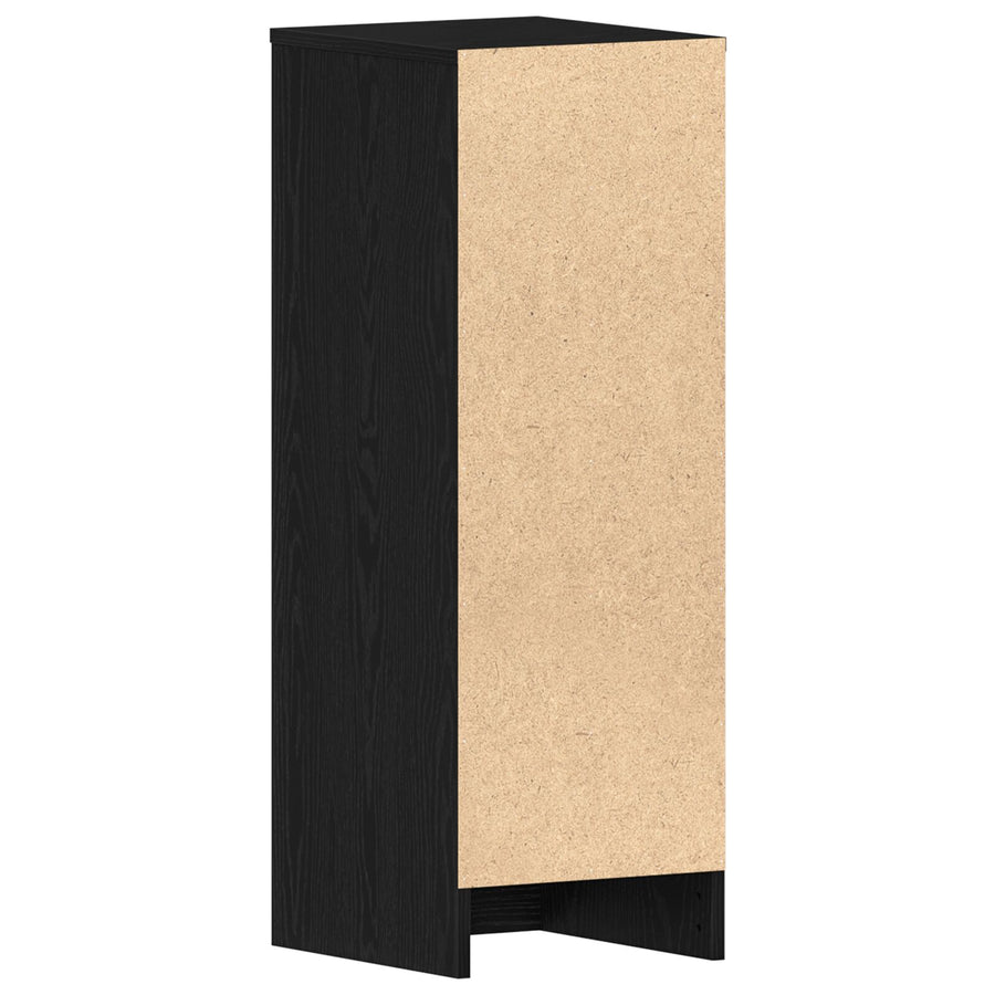 Schoenenkast Bewerkt Hout Zwart eiken 32 x 35 x 92 cm