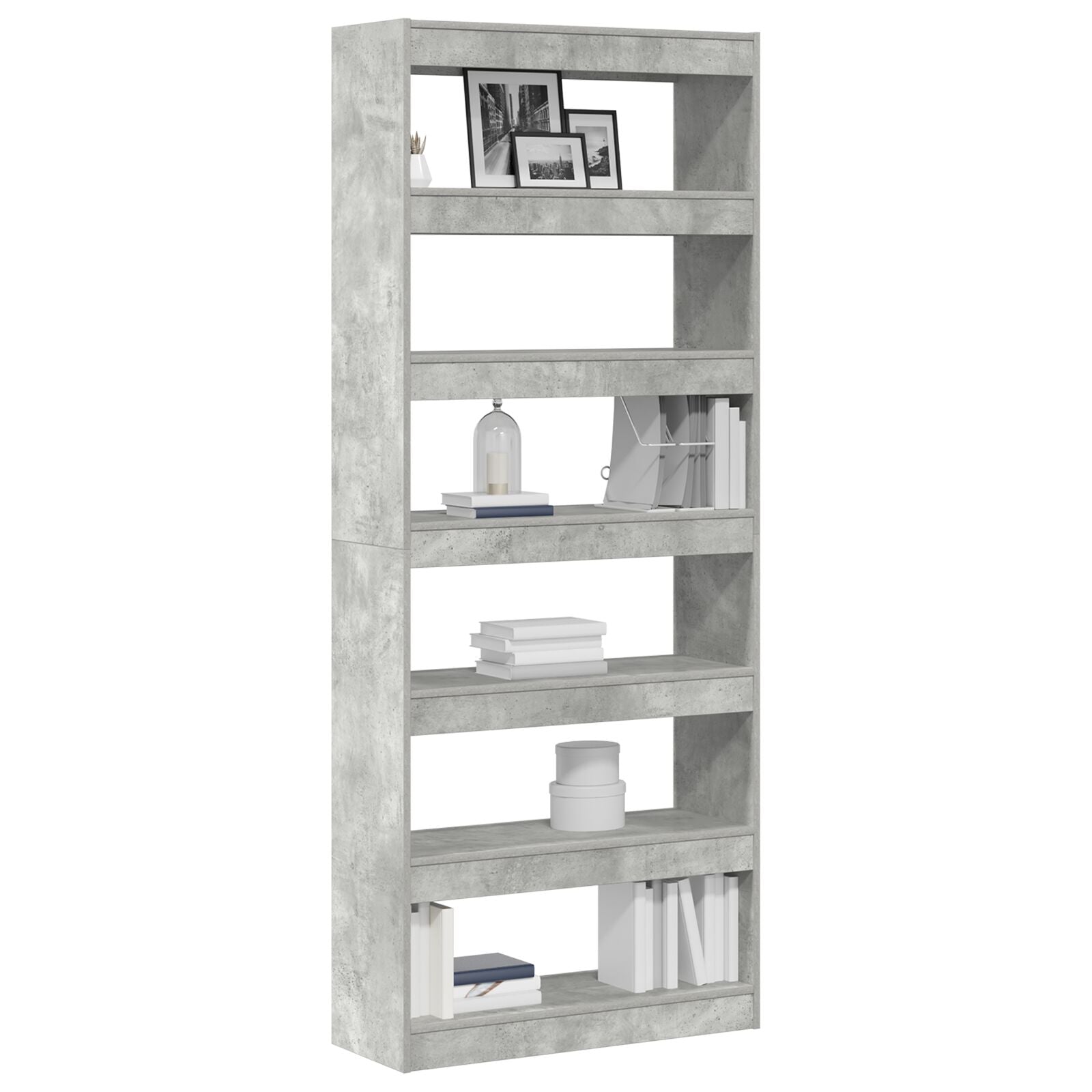 Beton Grijze Boekenplank Beton Grijs Behandeld Hout
