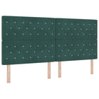 Hoofdbord 200 cm donkergroen fluweel