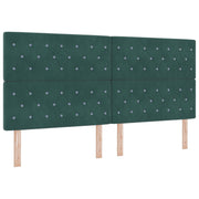 Hoofdbord 200 cm donkergroen fluweel