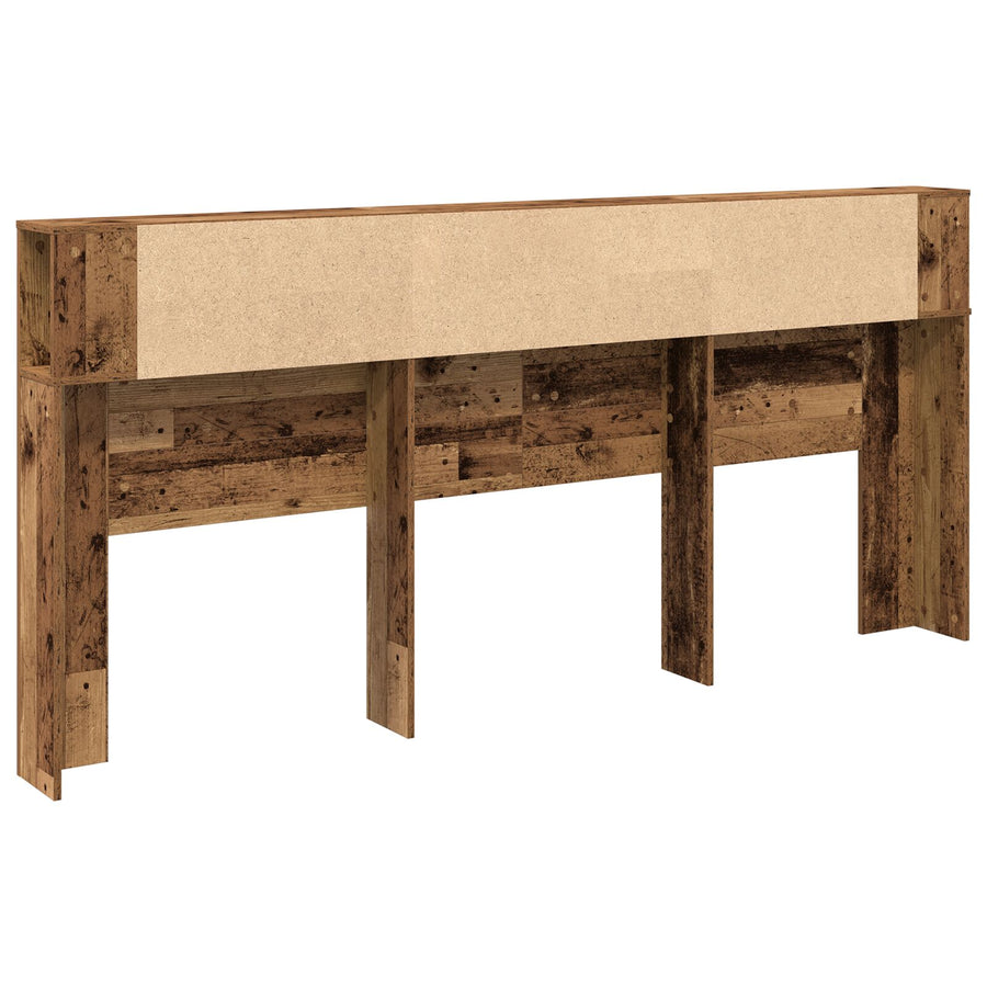 Hoofdeinde Kast Oud Hout 220X18,5X104,5 Cm