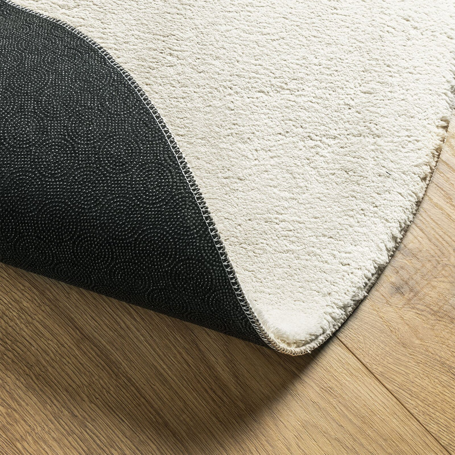 Vloerkleden Polyester Ovaal Vloerkleed Ovaal Crème 80 x 150 cm
