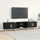 TV-kast zwart eiken 180x31,5x40 cm