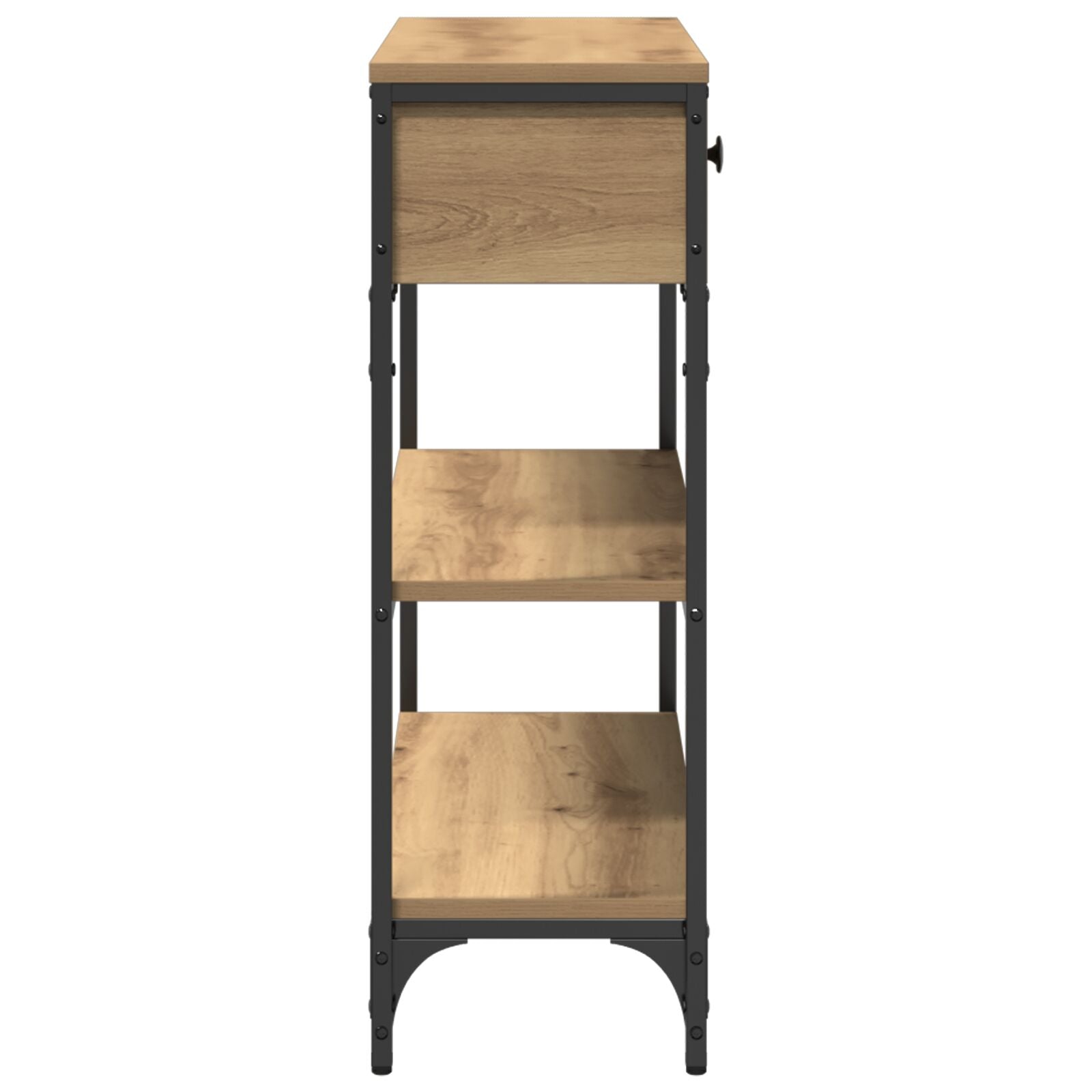 Console Tafel Artisan Eiken 72,5X25X75 Cm Engineered Hout & Staal