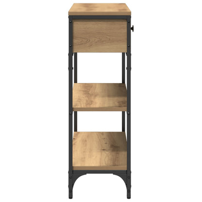 Console Tafel Artisan Eiken 72,5X25X75 Cm Engineered Hout & Staal