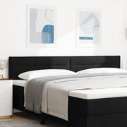 Hoofdbord 200 cm zwart stof