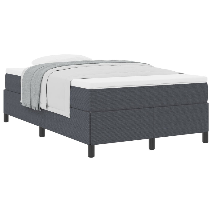 Bedframe Corduroy Stoffering Donkergrijs 120 x 200 cm